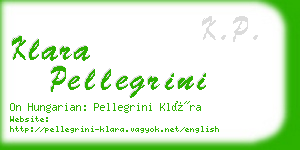 klara pellegrini business card